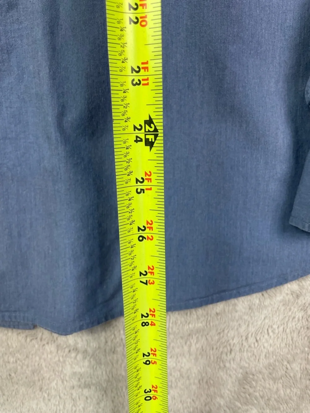 J.‎ Crew Men's Secret Wash Shirt - Medium - Classic Fit - Blue Stretch Cotton